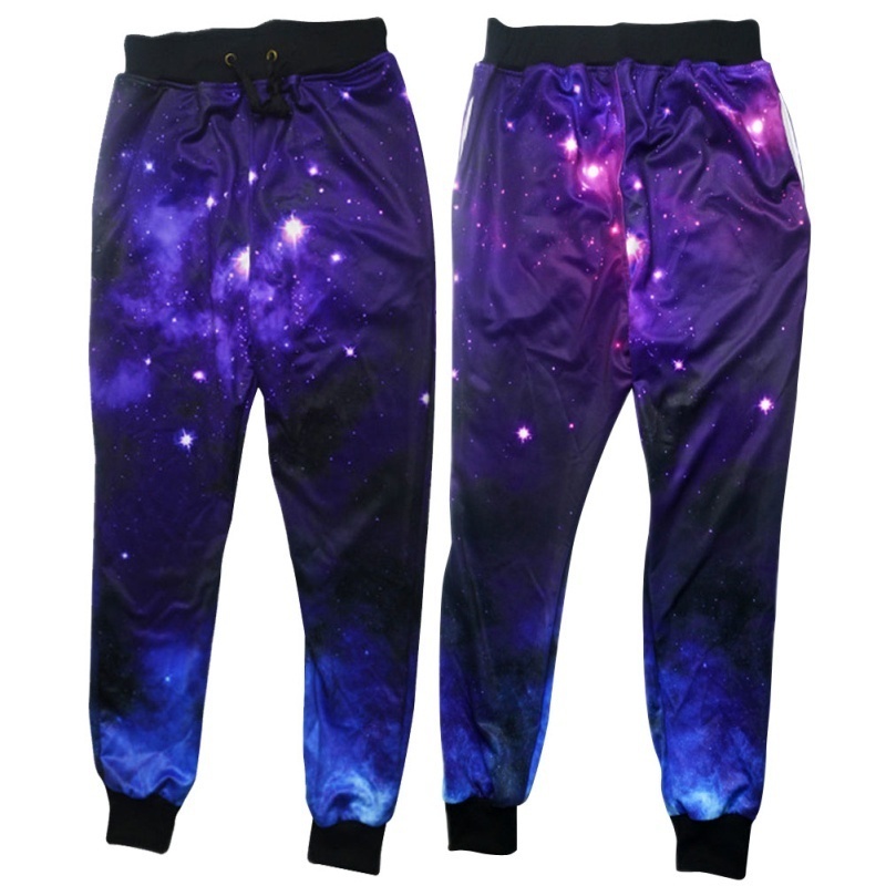 New Fashion Men's 3D Universe Space Galaxy Sport Trousers Running Joggers Pants
