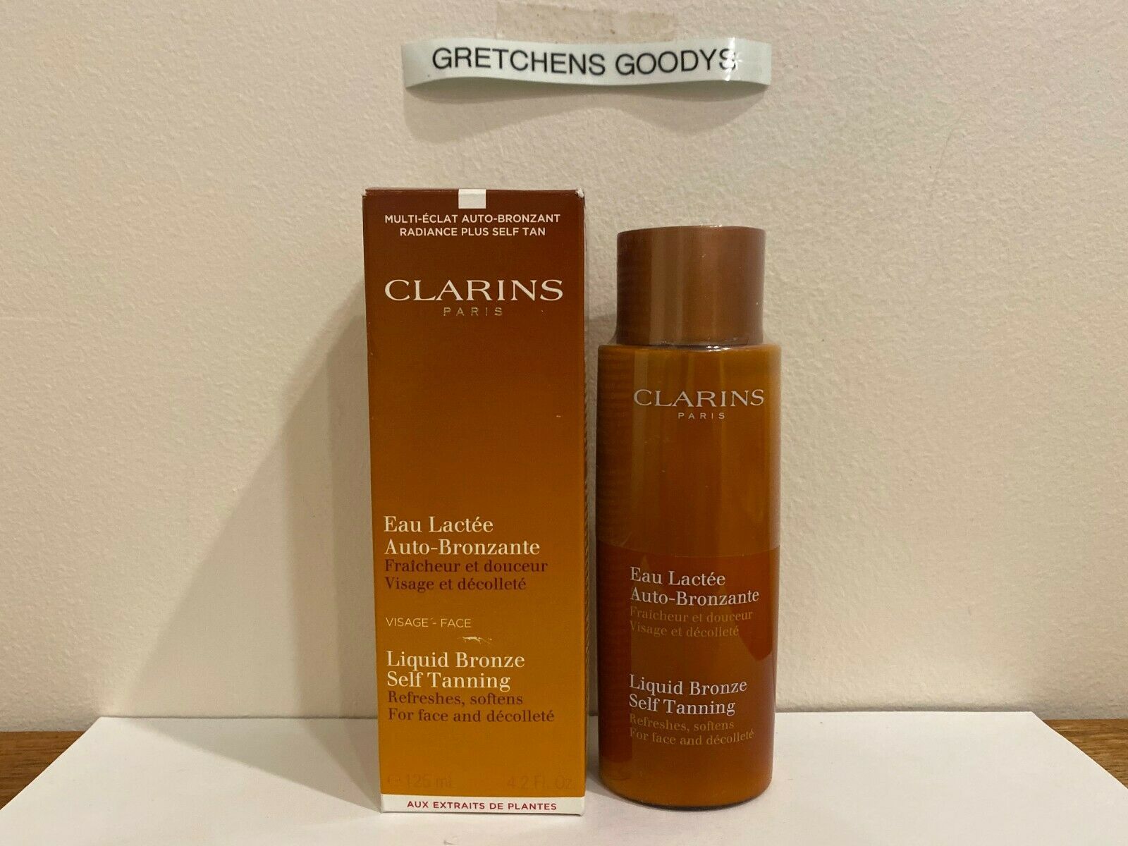 Clarins Liquid Bronze Self Tanning for Face & Décolleté 4.2 oz NIB