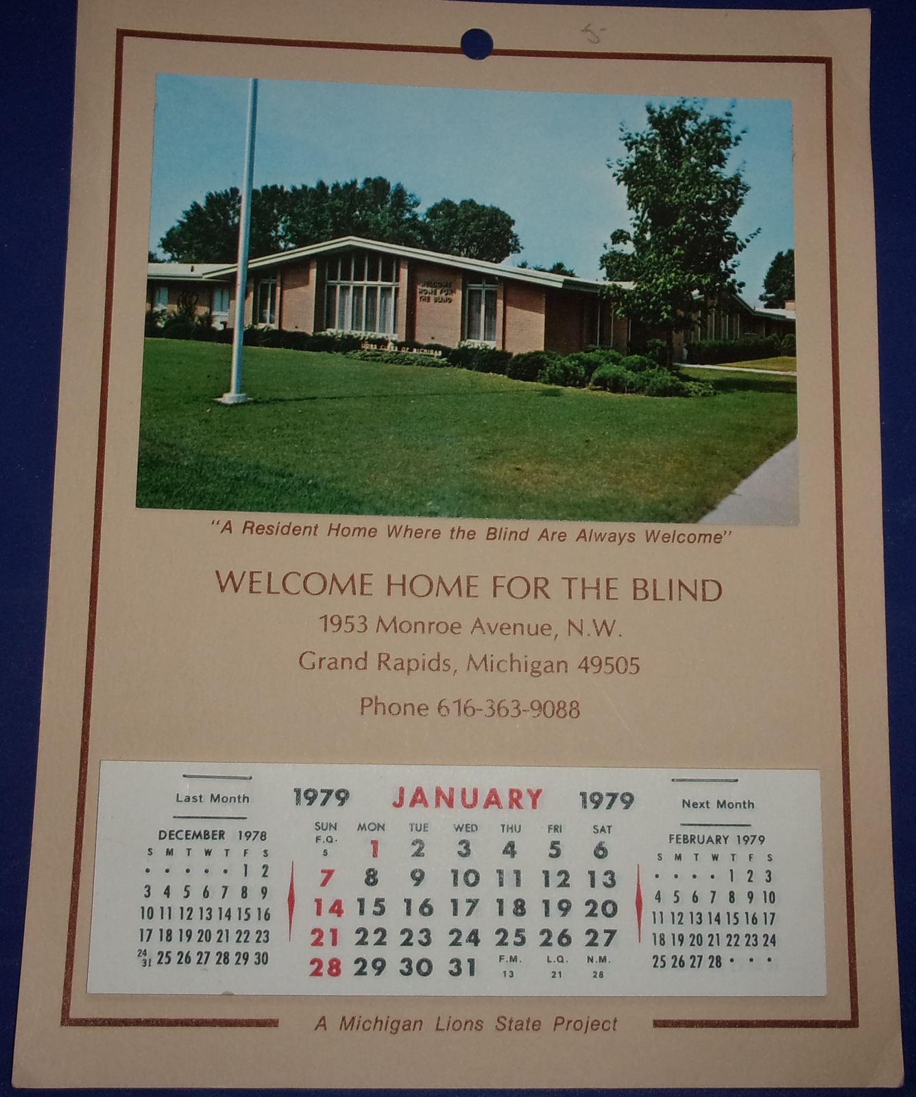 Vintage Home For The Blind 1979 196079