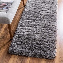 Rugs.com Infinity Collection Solid Shag Area Rug  6 Ft Runner Smoke Shag Rug Pe - $69.00