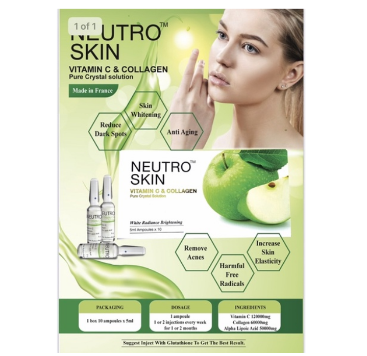 1 Box Neutro skin vitamin c collagen Free Shipping To USA