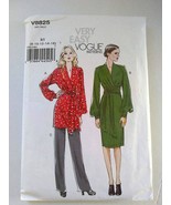Vogue 8825 Misses' Tunic Dress and Pants Sewing Pattern cut, complete 8 - 16 - $6.49