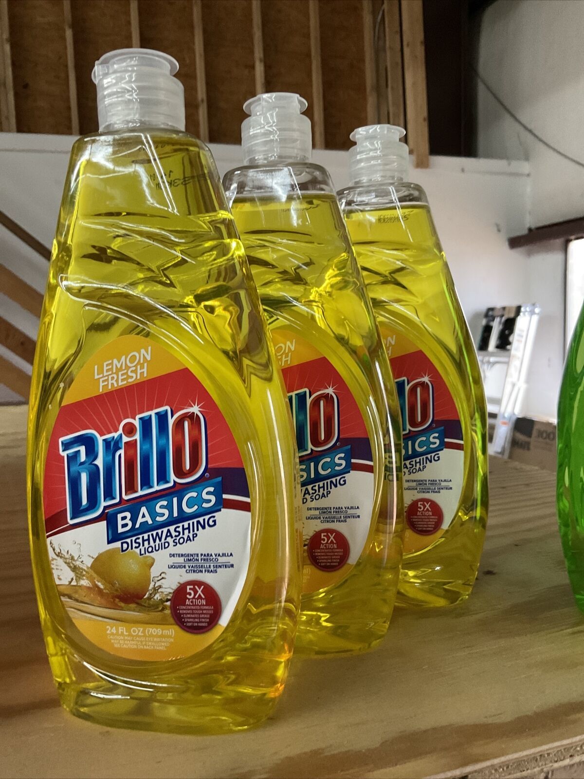BRILLO Basics Dish Soap Lemon Fresh Liquid Dishwash Detergent 3 pack