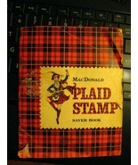 MacDonald Plaid Stamp Vintage Booklet - 1963 Trading Stamps Saver Book B... - $19.99