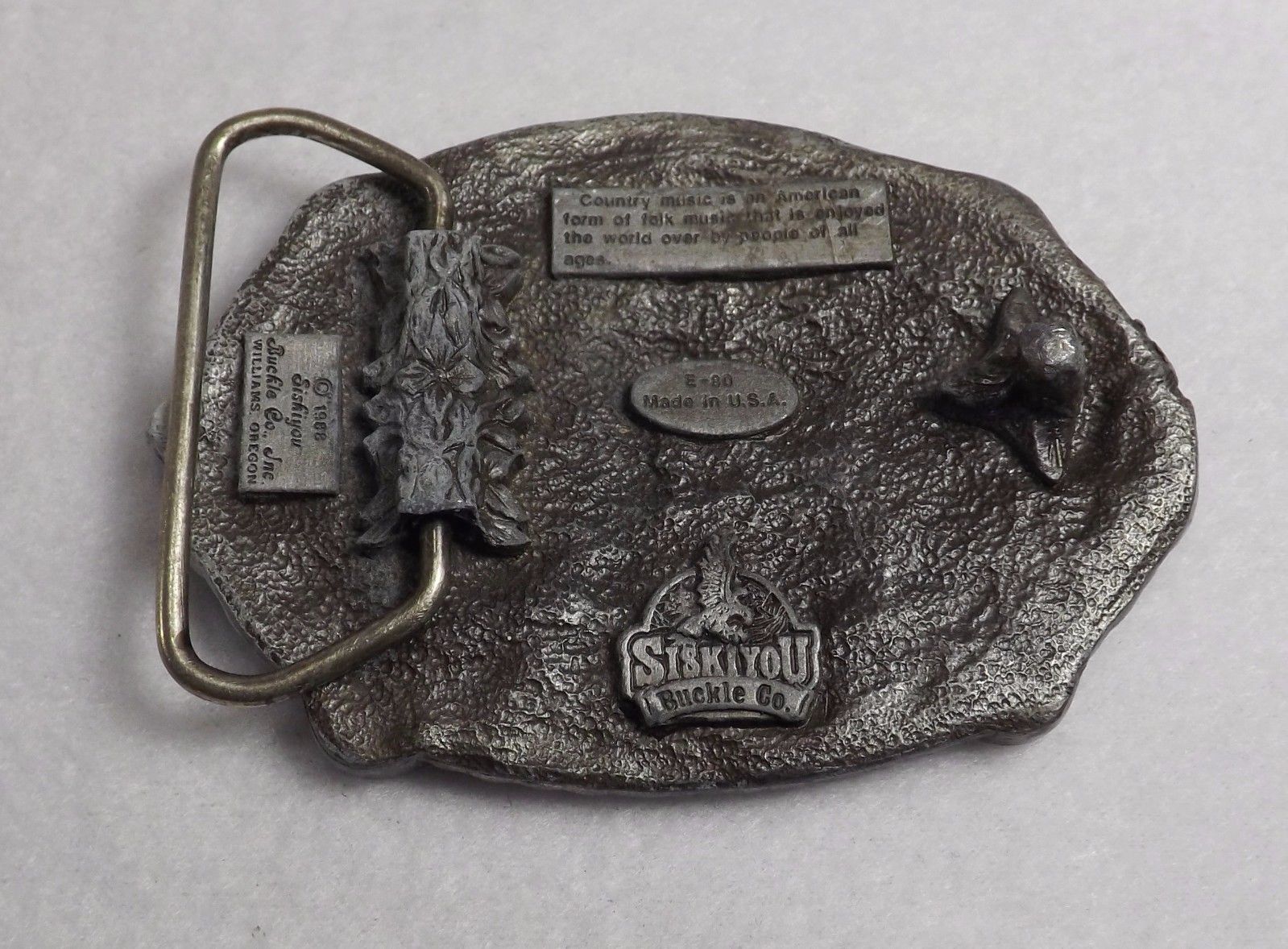 siskiyou belt buckle 1988