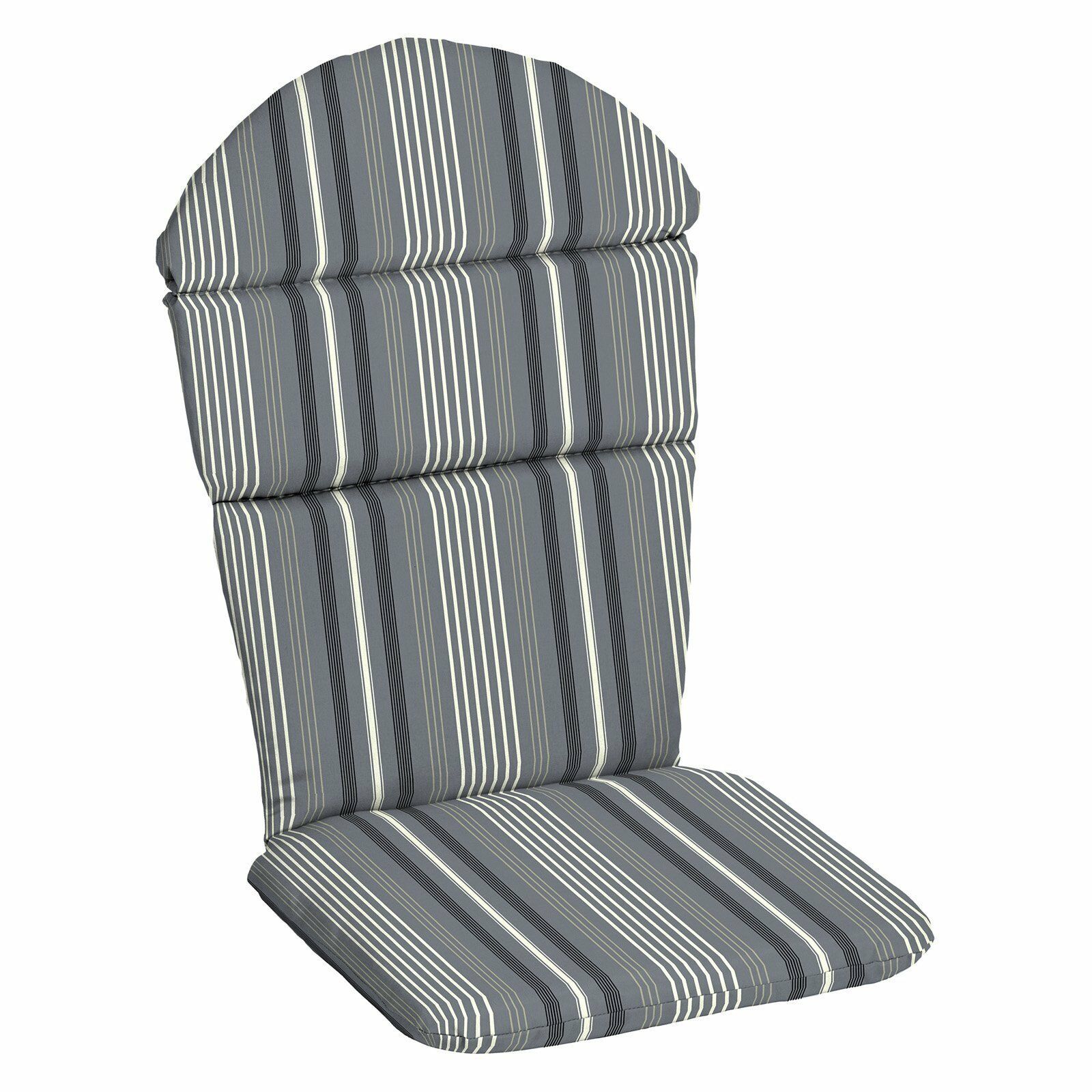 Gray Pinstripe Outdoor Patio Adirondack Chair Cushion Replacement Pad ...