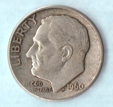 1960 D Roosevelt Dime (90% Silver) Very Light Wear - $6.00