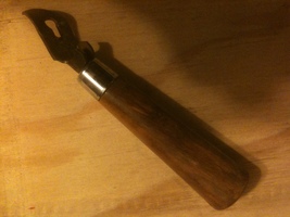 vintage 1970&#39;s bottle opener ... beautiful solid wood handle - $9.95