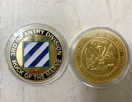 Us Army Third 3rd Infantry Combat Division Challenge Coin Fast Ship - $11.85
