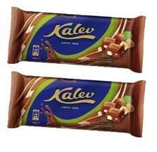 Milk Chocolate Bar with Hazelnuts, Made in Estonia By Kalev Ltd. [Pack of 2] - $26.11