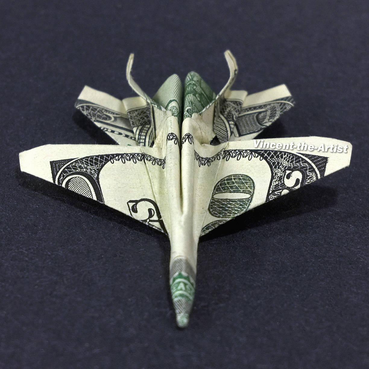 F 18 Jet Fighter Money Origami Dollar Military Army Navy Marines Air