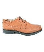 Abeo Logan Dress Shoes Lace Up Tan Men&#39;s Size 11.5 Neutral Footbed - $46.38