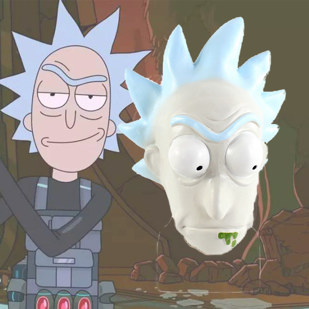 Rick And Morty Mask Helmet Halloween Cosplay Season Natural Platex Morty - Specialty