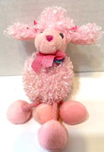 TY Beanie Babies 2005 Plush Fuzzy Pink Poo Mini Pink Poodle Keychain 6 in - $13.59