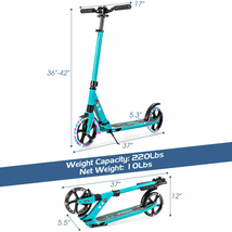 Aluminum Folding Kick Scooter with LED Wheels for Adults and Kids image 4
