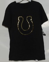 NFL Licensed Indianapolis Colts Youth Small Black Gold Tee Shirt image 1