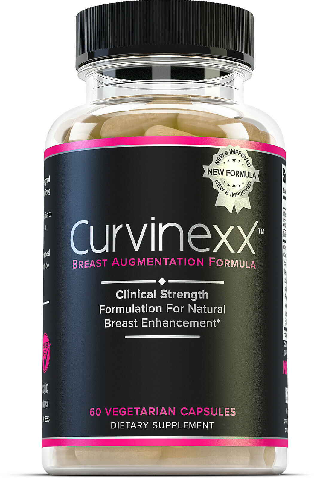CURVINEXX Natural Breast Lifting Pills & Augmentation Supplement, 60 veggie caps