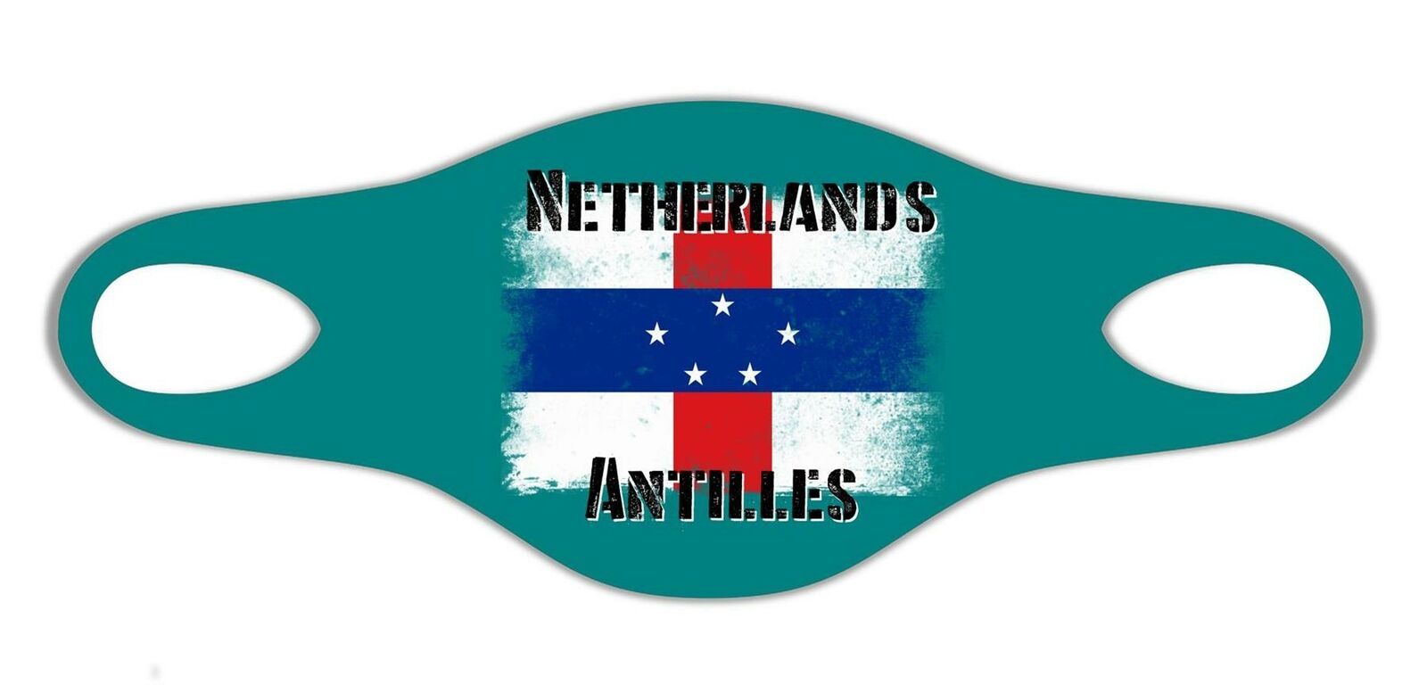 Netherlands Antilles National Flag Face Mask Protective Reusable washable Breath