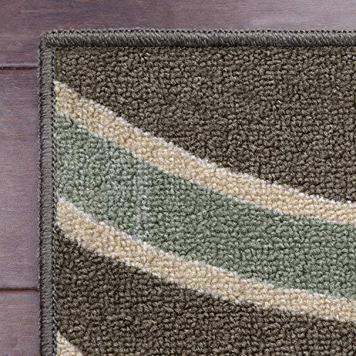 Maples Rugs Kitchen Circle 2'6 x 3'10 Non Skid Washable Throw Rugs