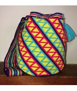 Authentic 100% Wayuu Mochila Colombian Bag Large Single Thread 1T Colo c... - $137.61