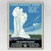 Luxury 8.5" x 11" Yellowstone National Park c1938 Vintage Travel Poster Wall Art - $30.31