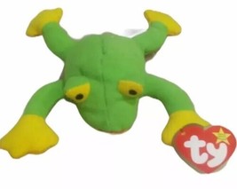 Tags! 1993 Teenie Ty Beanie Baby Smoochy Plush Frog Rare` - $33.06