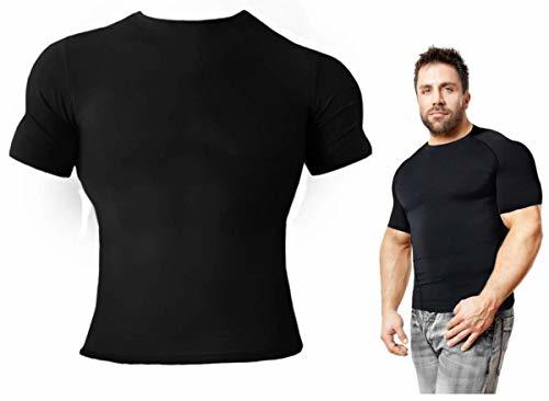 Copper Compression Short Sleeve Mens Recovery T-Shirt Support Fit for ...