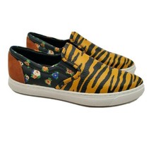 Coach Tiger Print Floral Shoes Slip On Pointy Sneakers Size 5.5 Q8178 NEW - $44.55