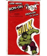 Incredible Hulk 1980-Iron-On Patch-Original Marvel item - $24.83