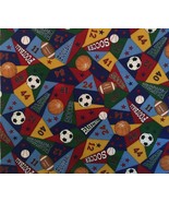 Fabric Remnant Sport Balls Football, Baseball, Soccer, Basketball  - $5.00
