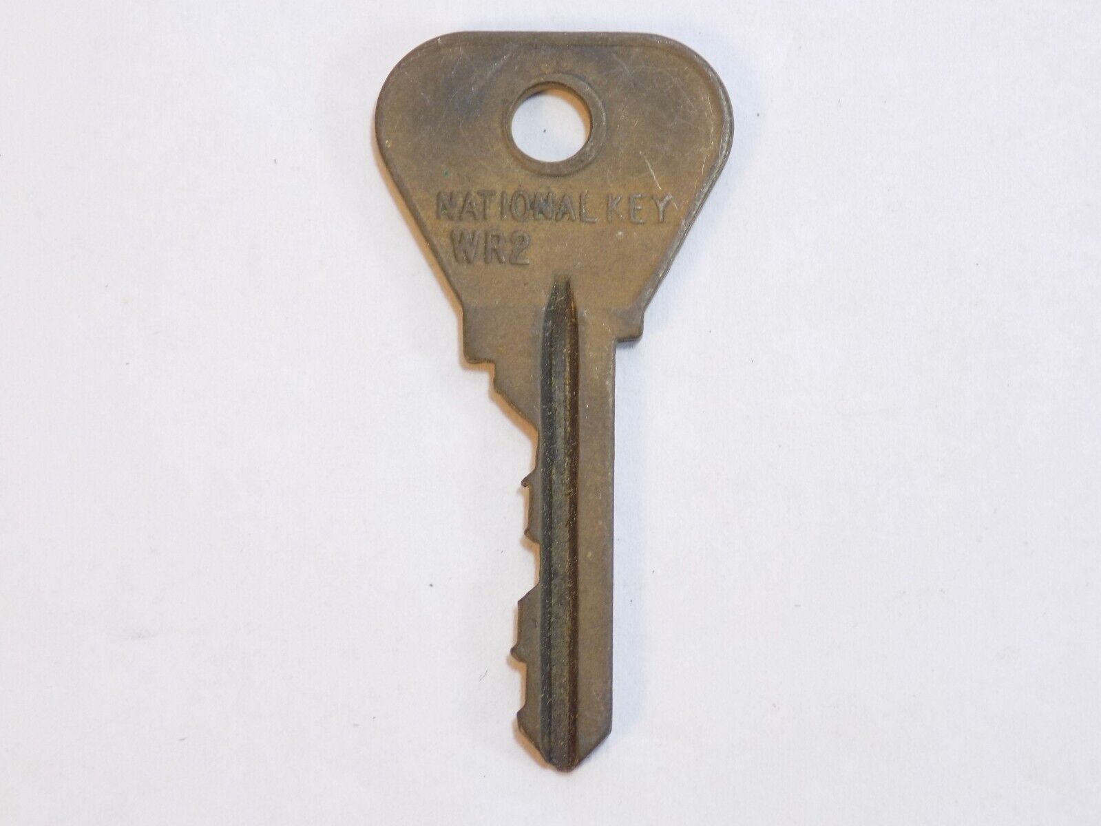 VINTAGE COLE NATIONAL KEY COMPANY BRASS REPLACEMENT KEY WR2 Locks, Keys
