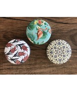 Set Of 3 Scented Soap Decorative Round Tin Container Made in Turkey - $12.86