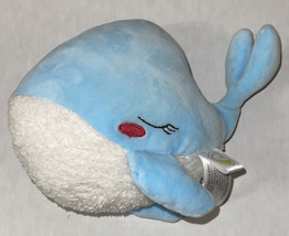 Animal Adventure Blue Whale White Shaggy Tummy Stuffed 2019 Plush Toy 7" LOW $ - $16.61