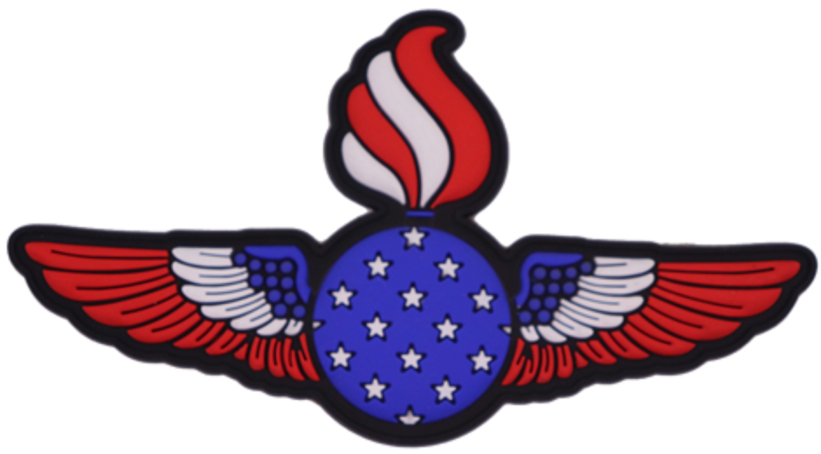 USMC Ordnance Wings with US Flag PVC Patch - 3.5