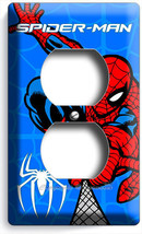 AMAZING SPIDER-MAN PETER PARKER SUPERHERO OUTLET WALL PLATE BOYS GAME RO... - $11.99