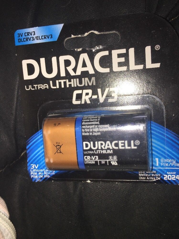 Duracell Ultra CRV3 CRV3 Battery (2 pack) NIP March 2021 Brand New