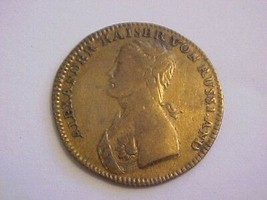 1813 GERMAN RUSSIAN COIN KAISER ALEXANDER VON RUSSLAND BRASS JETON RECHE... - $300.00