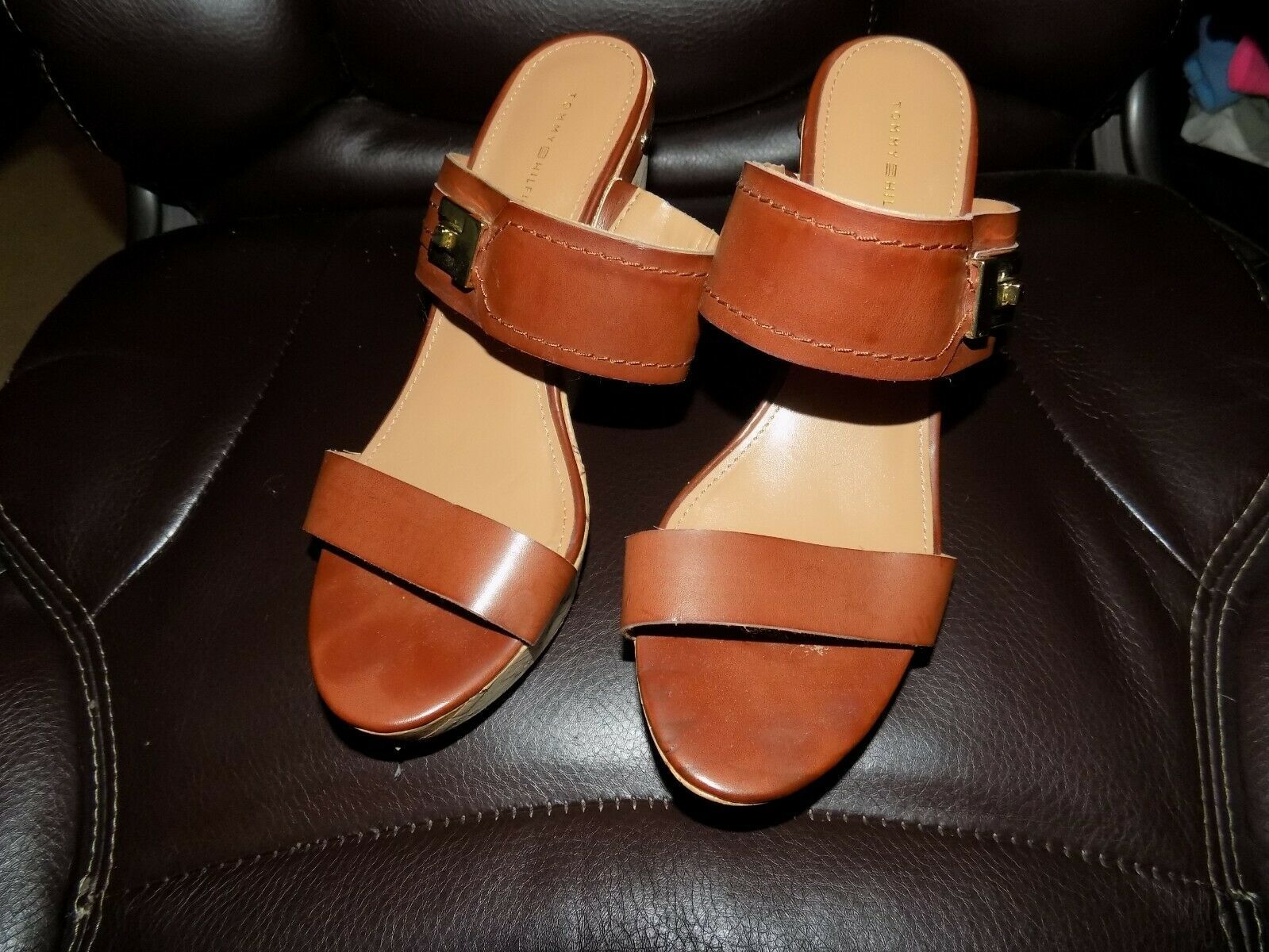 tommy hilfiger cork sandals