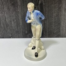 Goldcrest Ceramics Corp Victorian Bowing Man Figurine Blue Coat 8&quot; Gentl... - $31.68