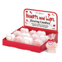 6 Hearts And 6 Lips Glow Candles - $44.95