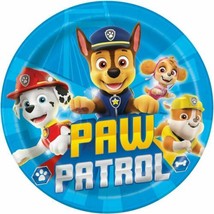 Paw Patrol 8 Ct 9" Paper Lunch Plates Rubble Skye Chase Marshall - $3.95