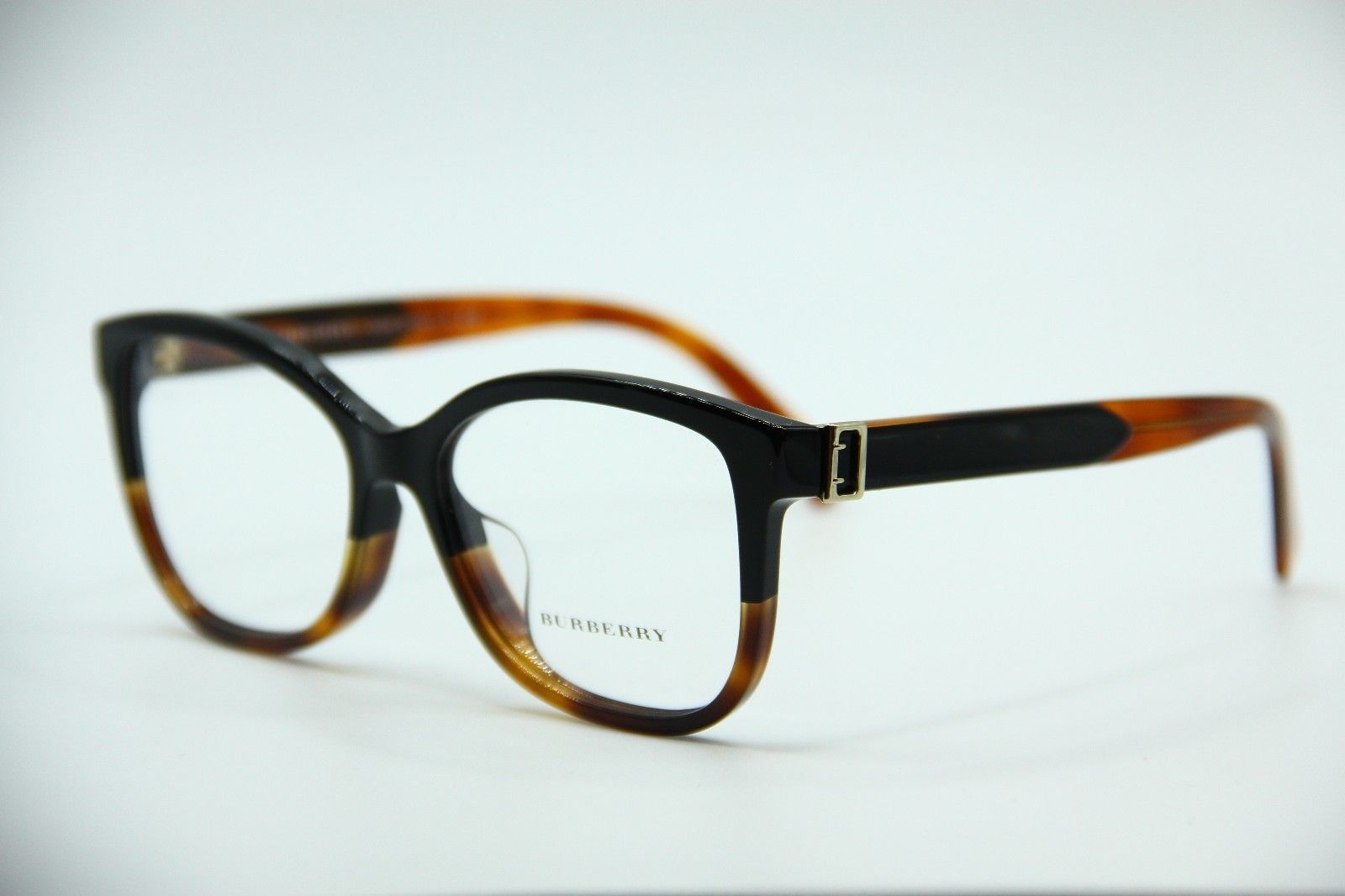 NEW BURBERRY B 2252-F 3632 BLACK / HAVANA EYEGLASSES AUTHENTIC RX B2252 ...