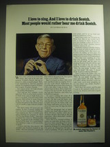 1974 Teacher's Scotch Advertisement - George Burns - I love to sing - $14.99