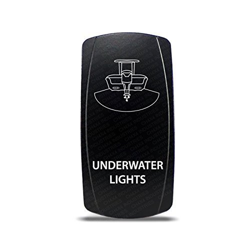 CH4X4 Marine Rocker Switch Underwater Lights Symbol- Blue Led