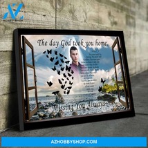 The Day God Took You Home - Ocean Breeze Photo Memorial Canvas - $49.99