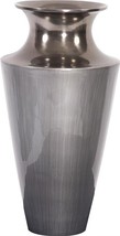 Vase Howard Elliott Flared Large Metallic Smoke Gray - $159.00