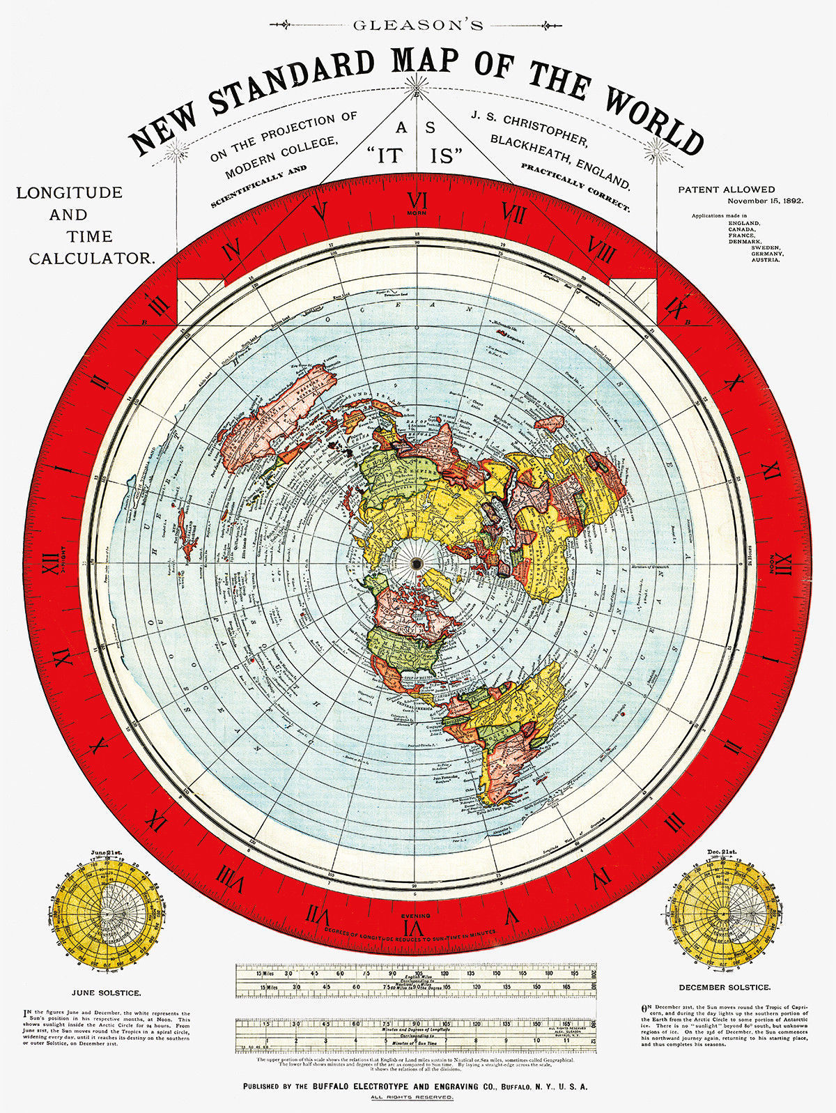 flat earth maps