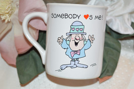 * Vintage Hallmark Mug Mates &quot;I Love Somebody , Somebody Loves Me&quot; Coffe... - $12.00