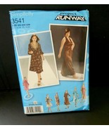 Simplicity 3541 Project Runway GG 26W-32W Woman&#39;s Petite Dress in 2 Leng... - $9.46