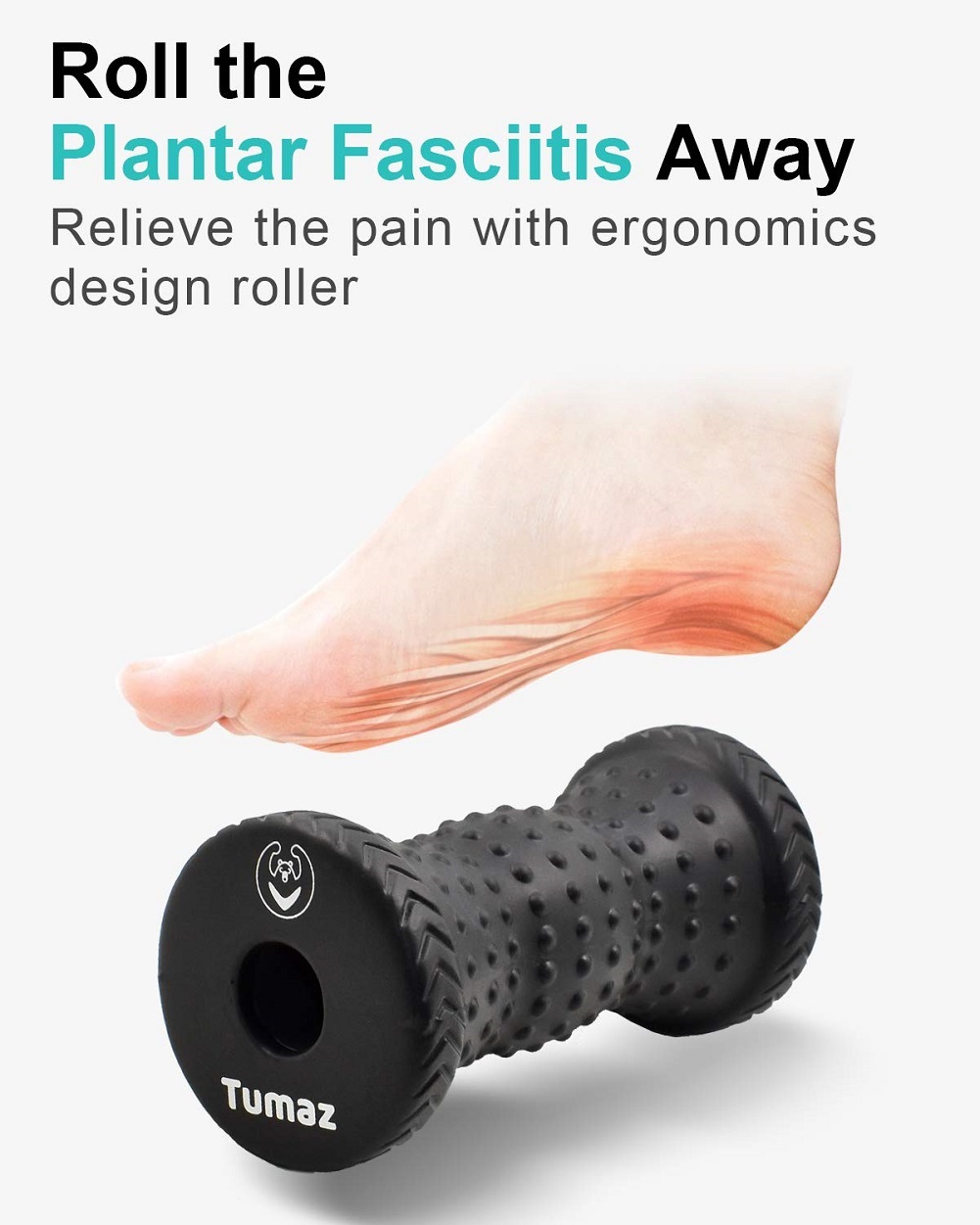 Tumaz Foot Roller, Ergonomic Designed Plantar Fasciitis